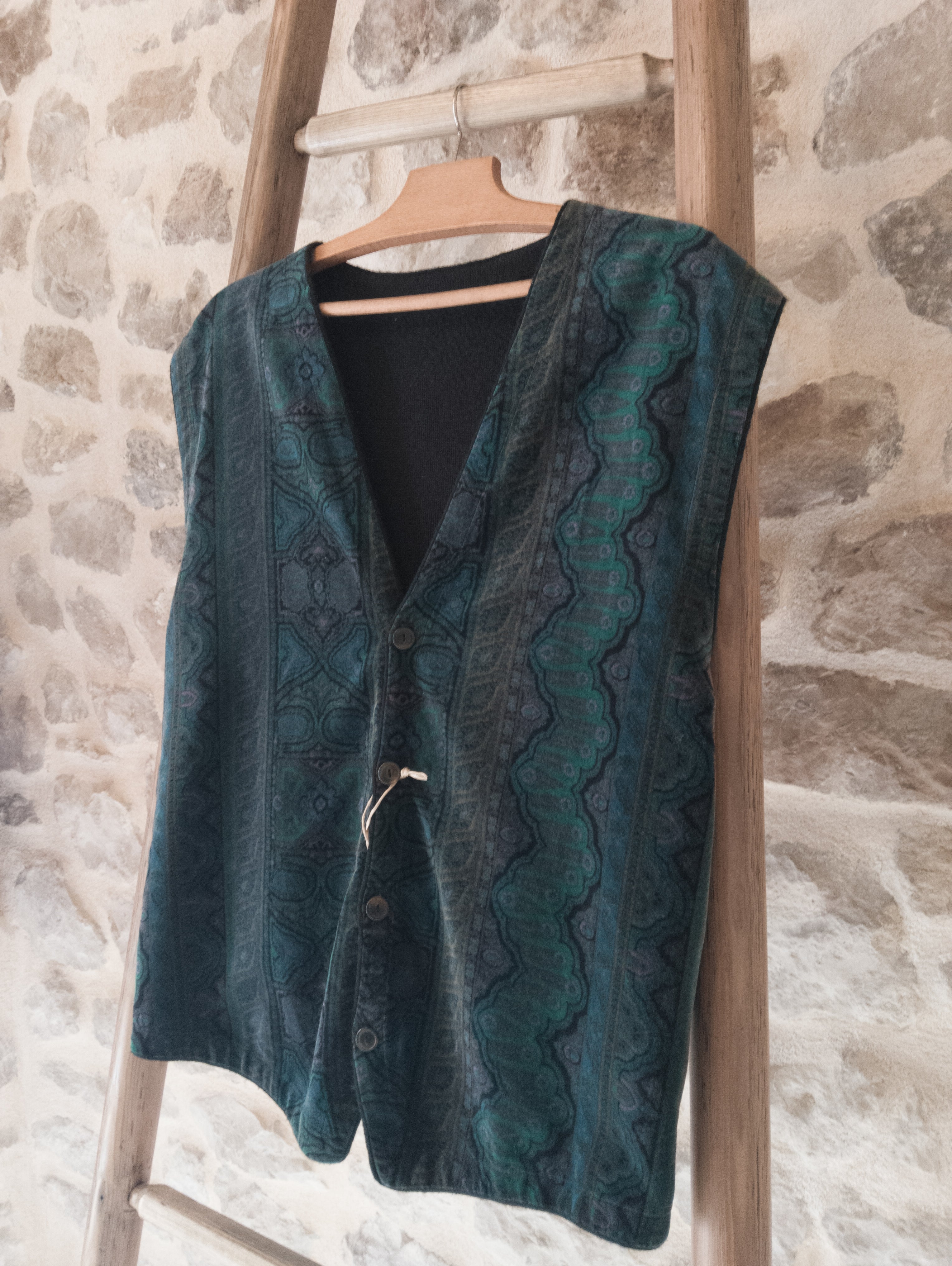 Gilet Velours Jacquard