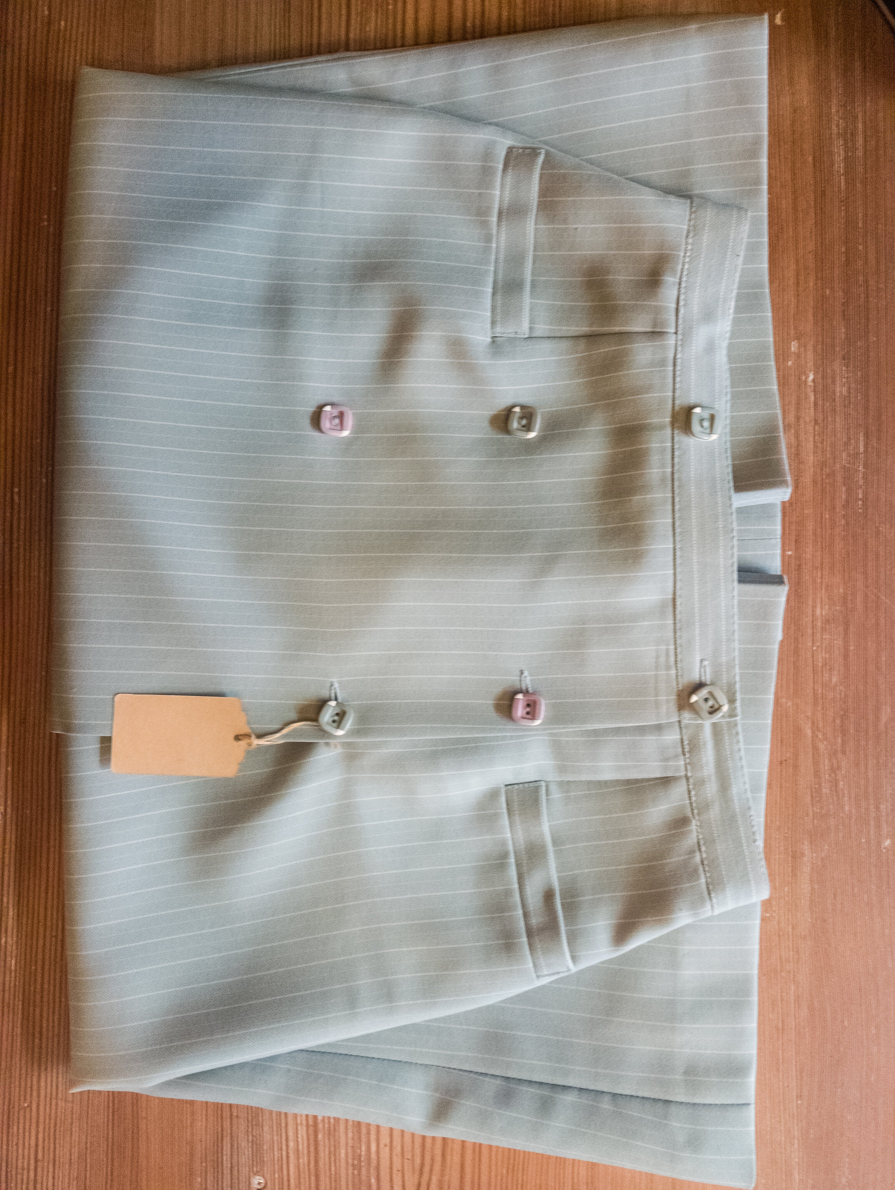 Jupe portefeuille vintage ''bleu glacier''