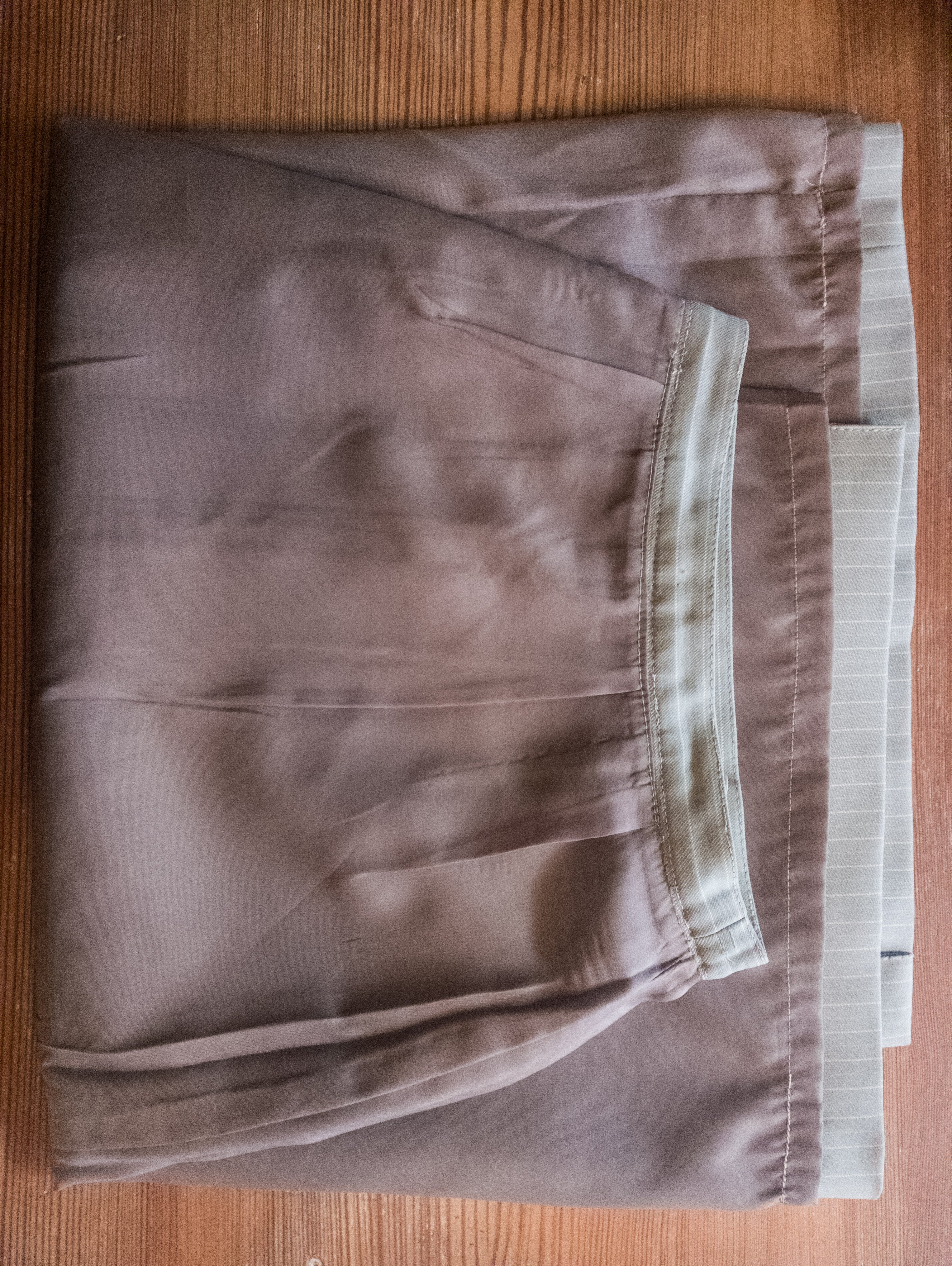 Jupe portefeuille vintage ''bleu glacier''