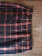 Jupe portefeuille carreaux vintage