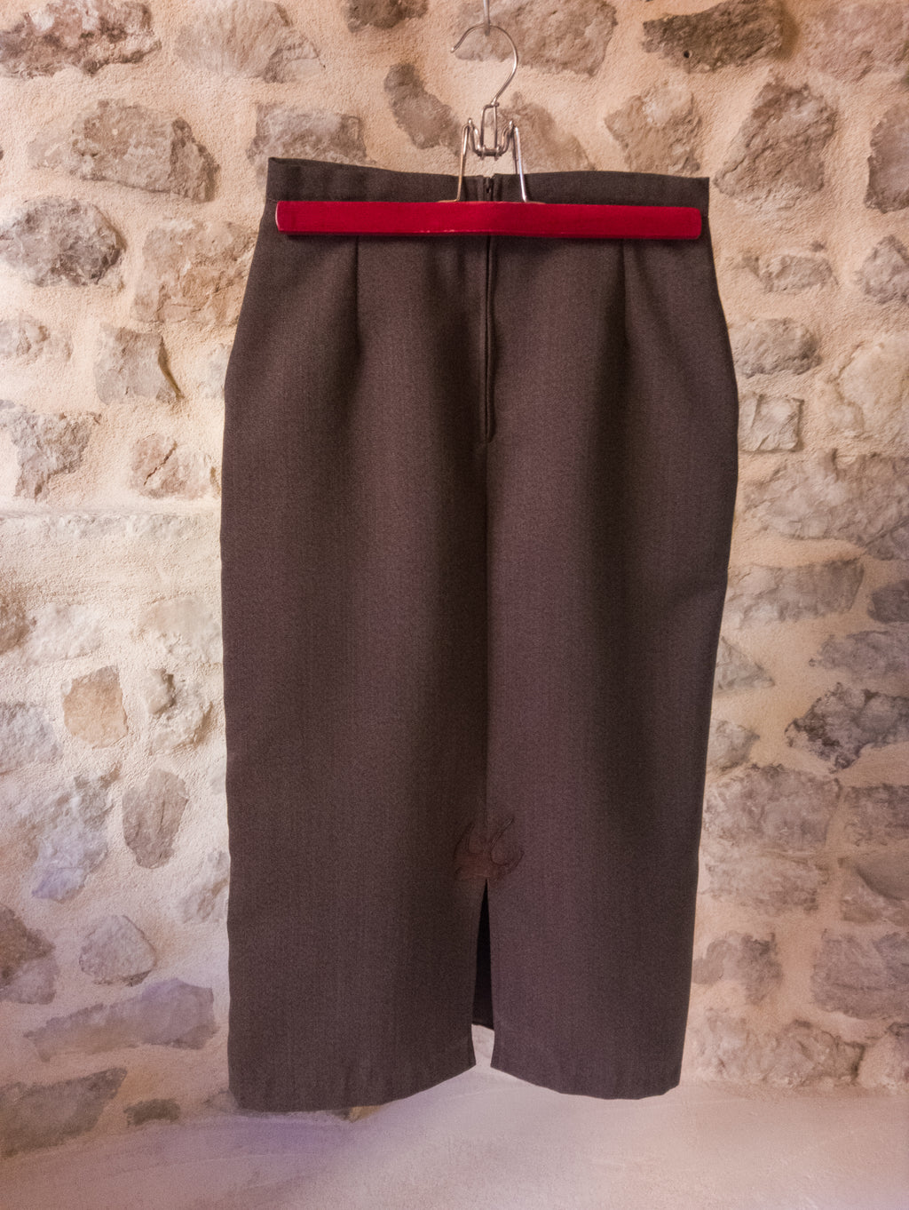 Jupe crayon vintage ''Hirondelles''