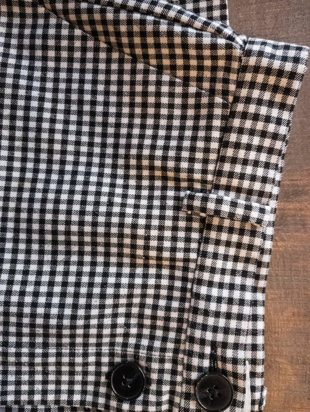 Jupe crayon boutonnée Vichy