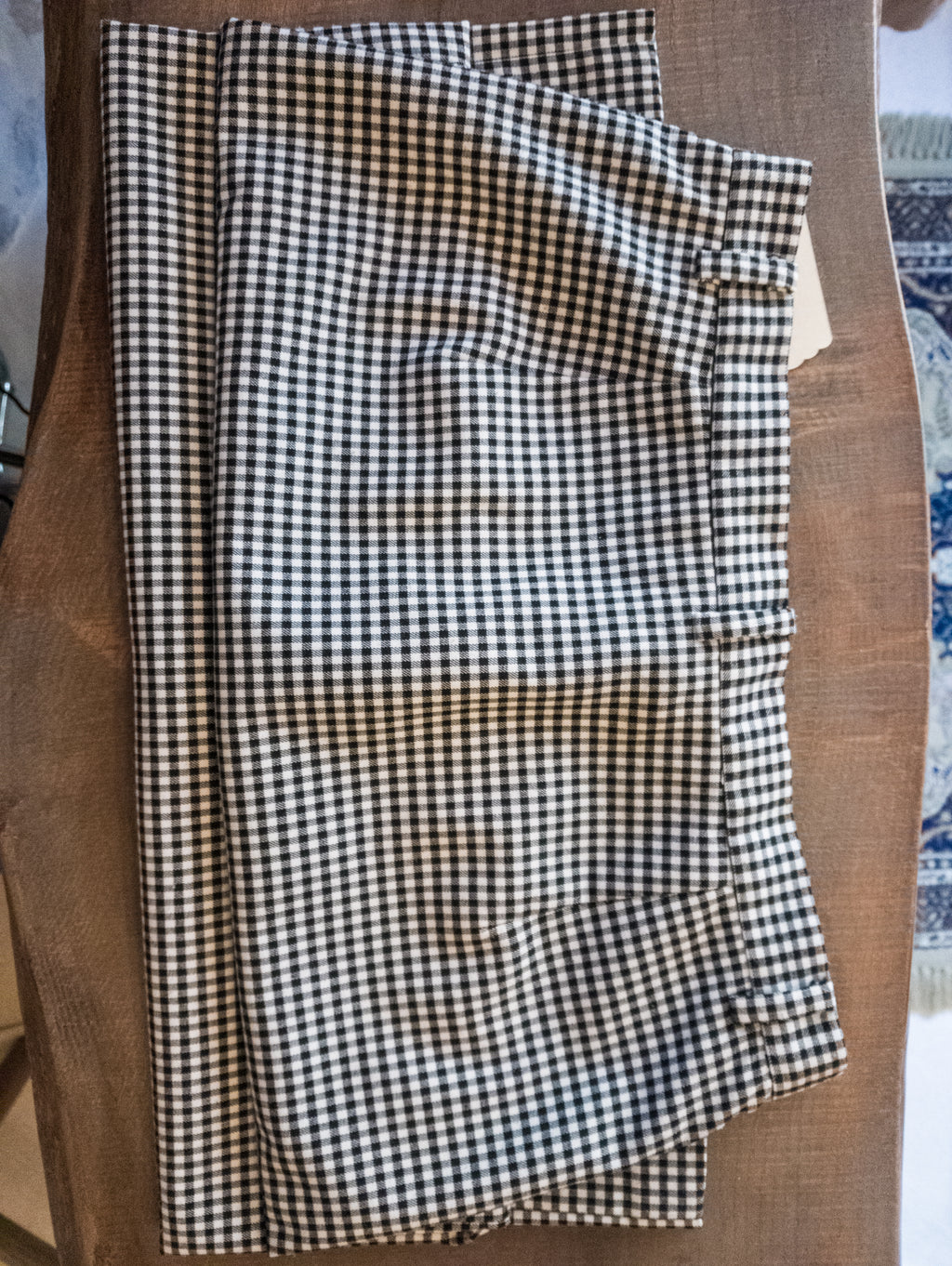 Jupe crayon boutonnée Vichy