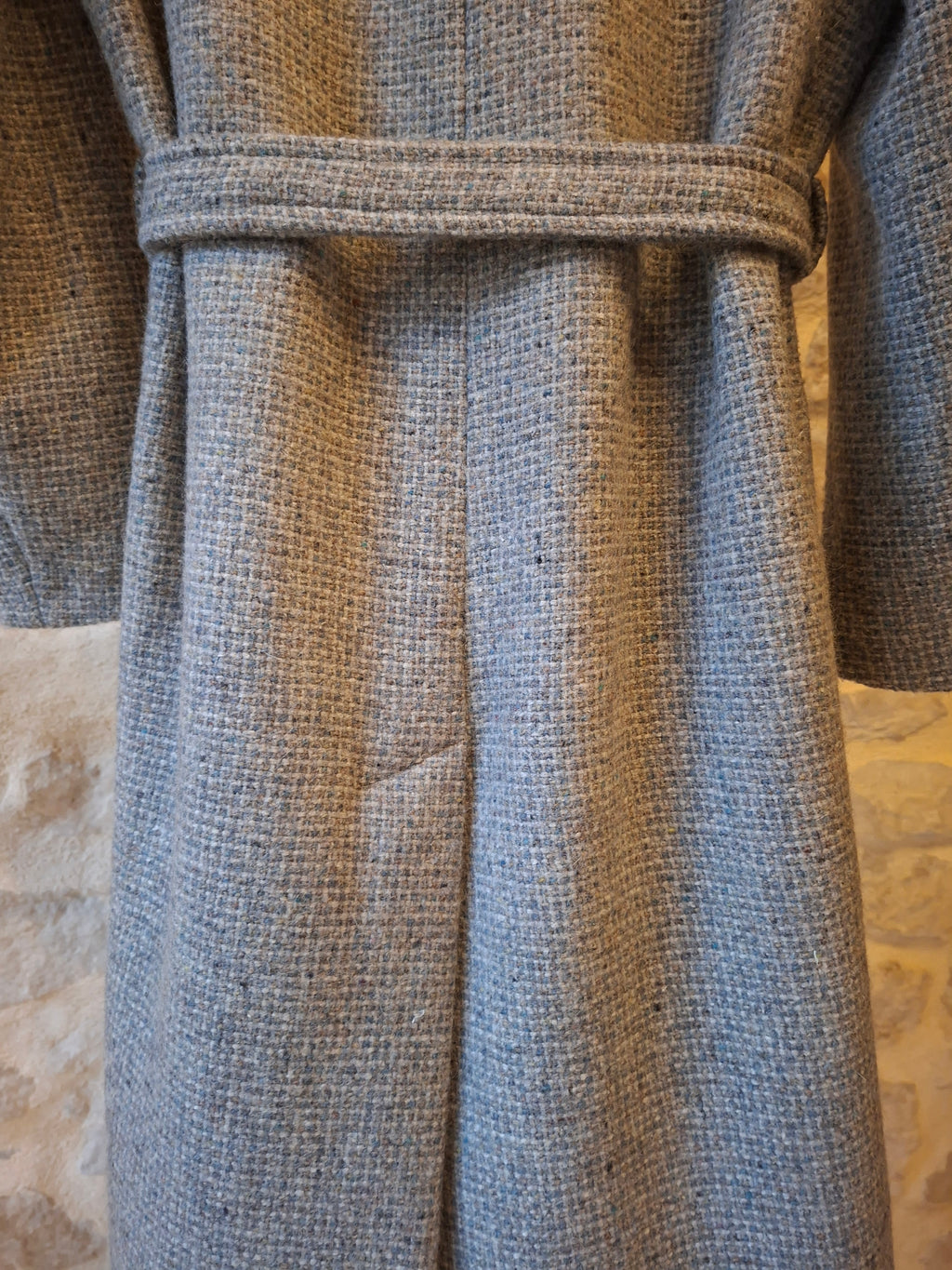 Manteau Vintage en laine ''bleu/gris''