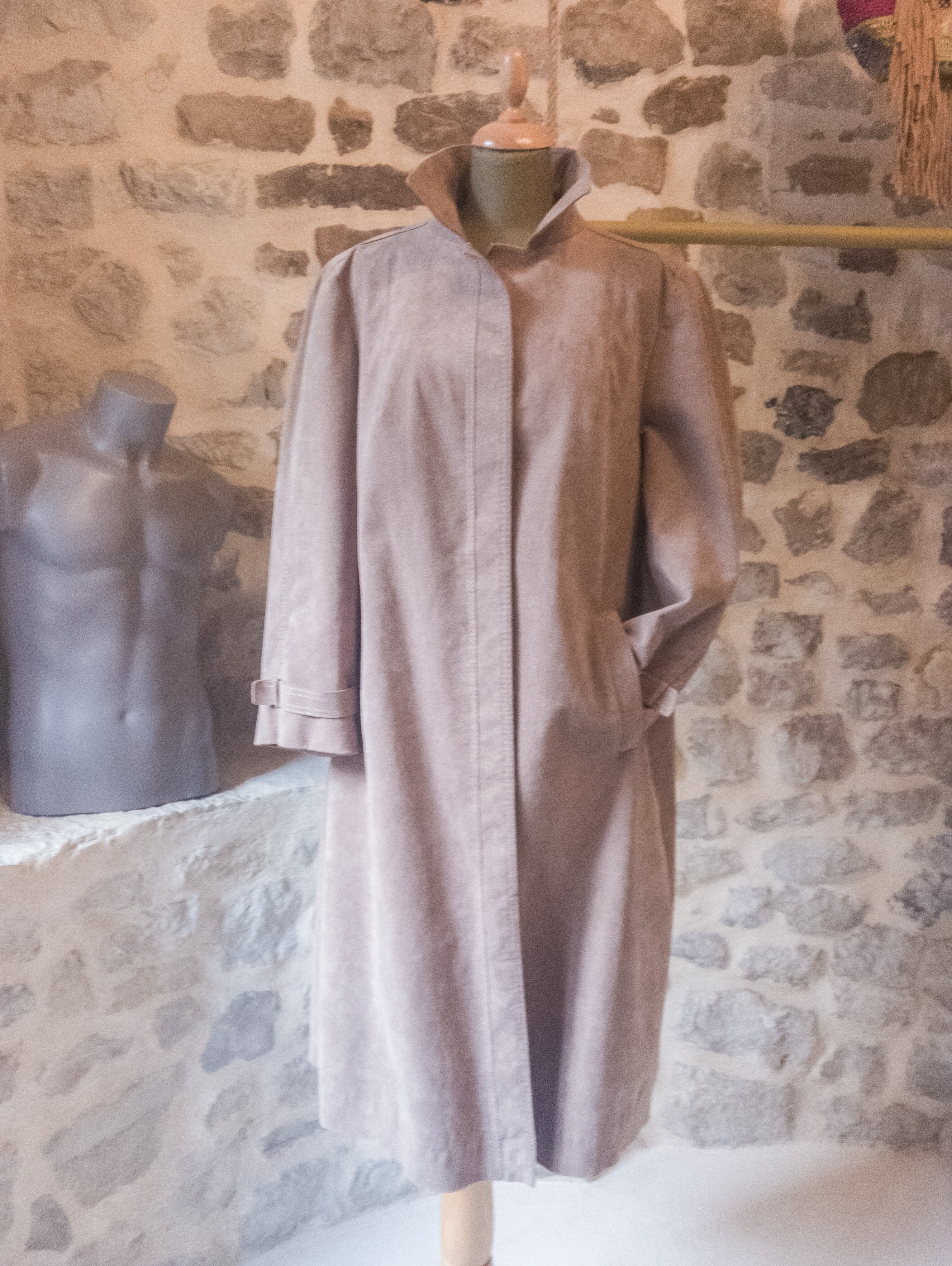 Pardessus Vintage suédine