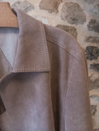 Pardessus Vintage suédine