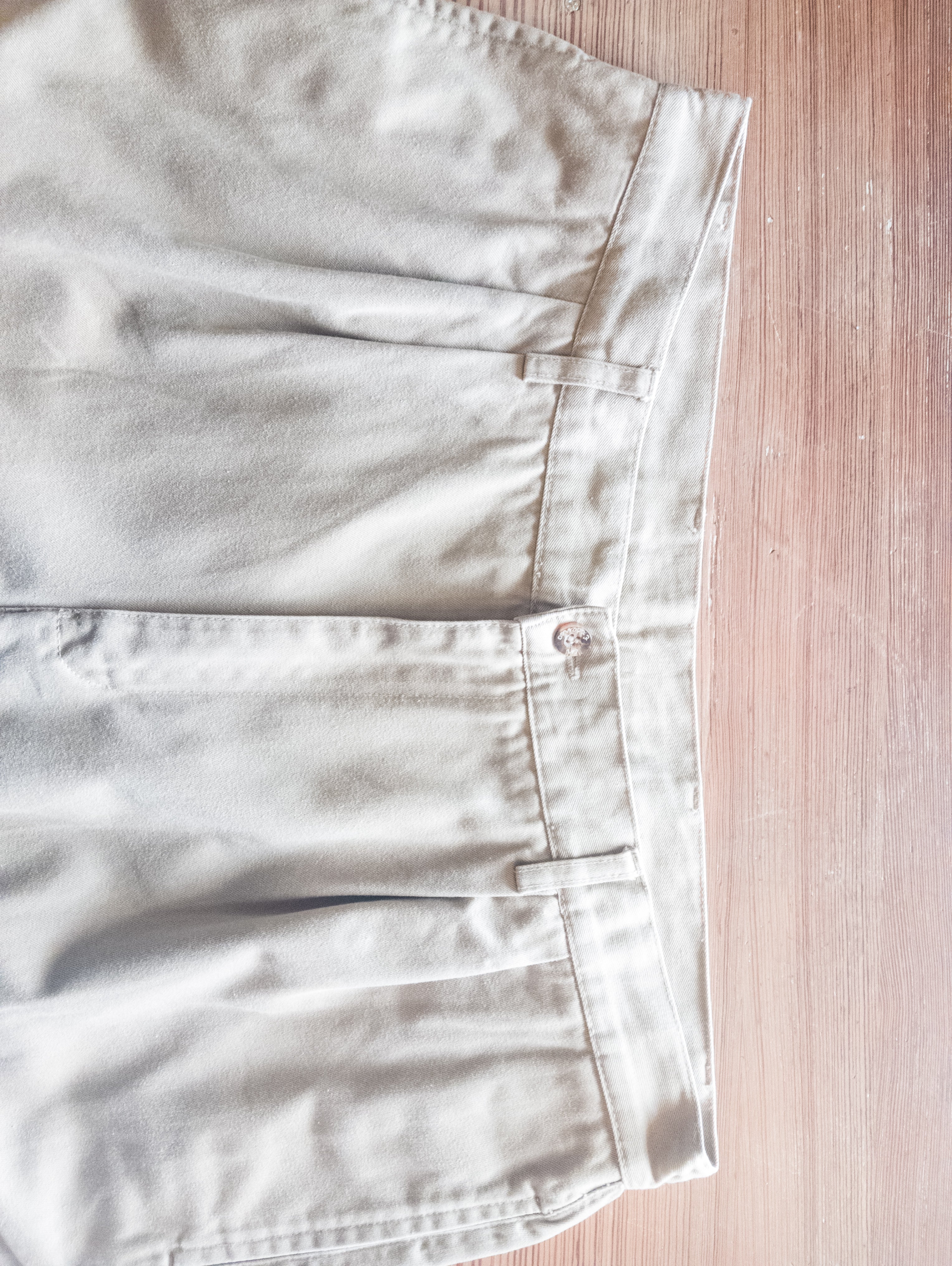 Pantalon à pinces vintage toile de coton