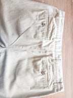 Pantalon à pinces vintage toile de coton