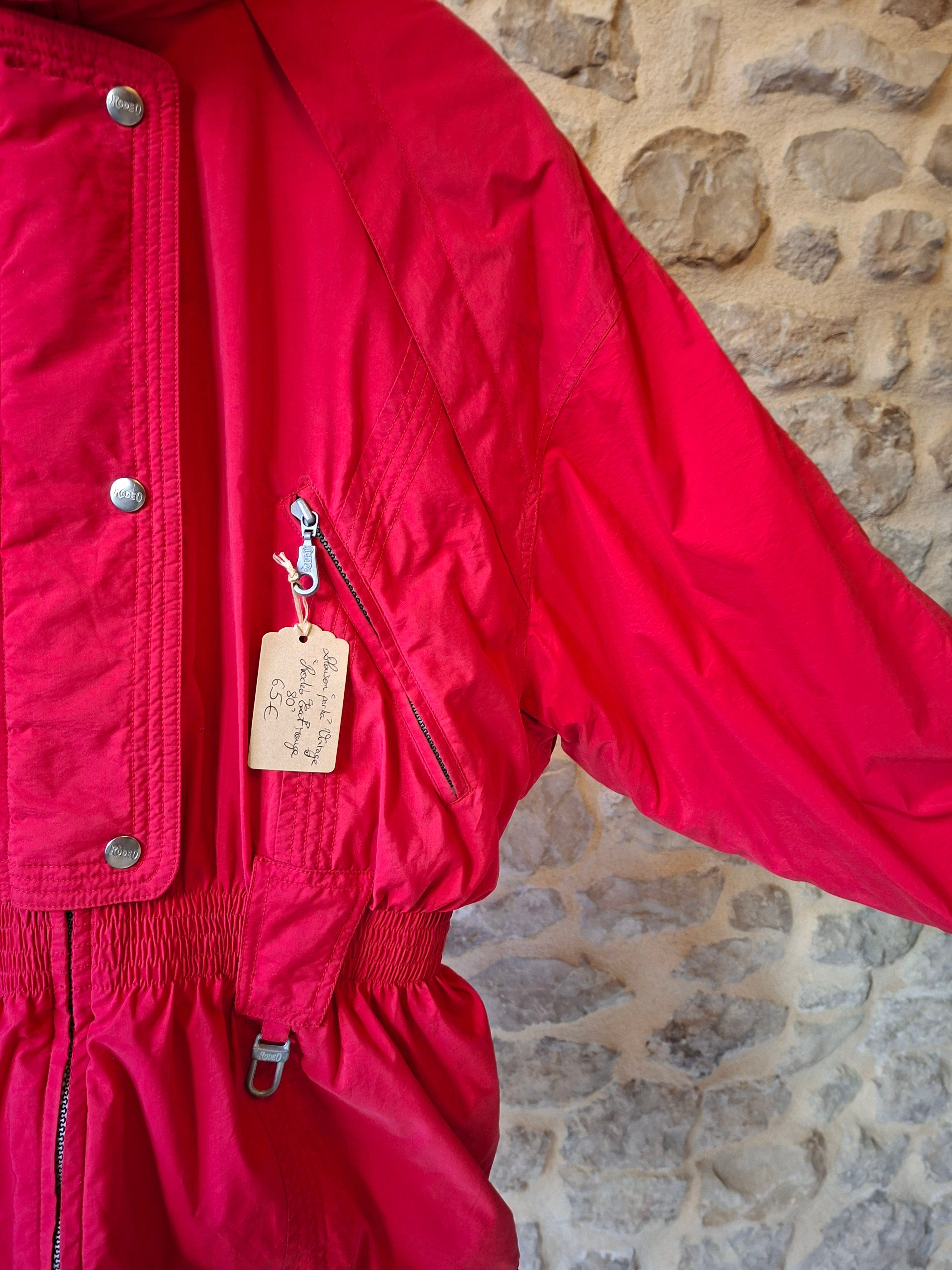 Parka d'hiver 80's Rouge