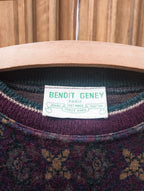 Pull ''Jacquard'' vintage Benoit Geney