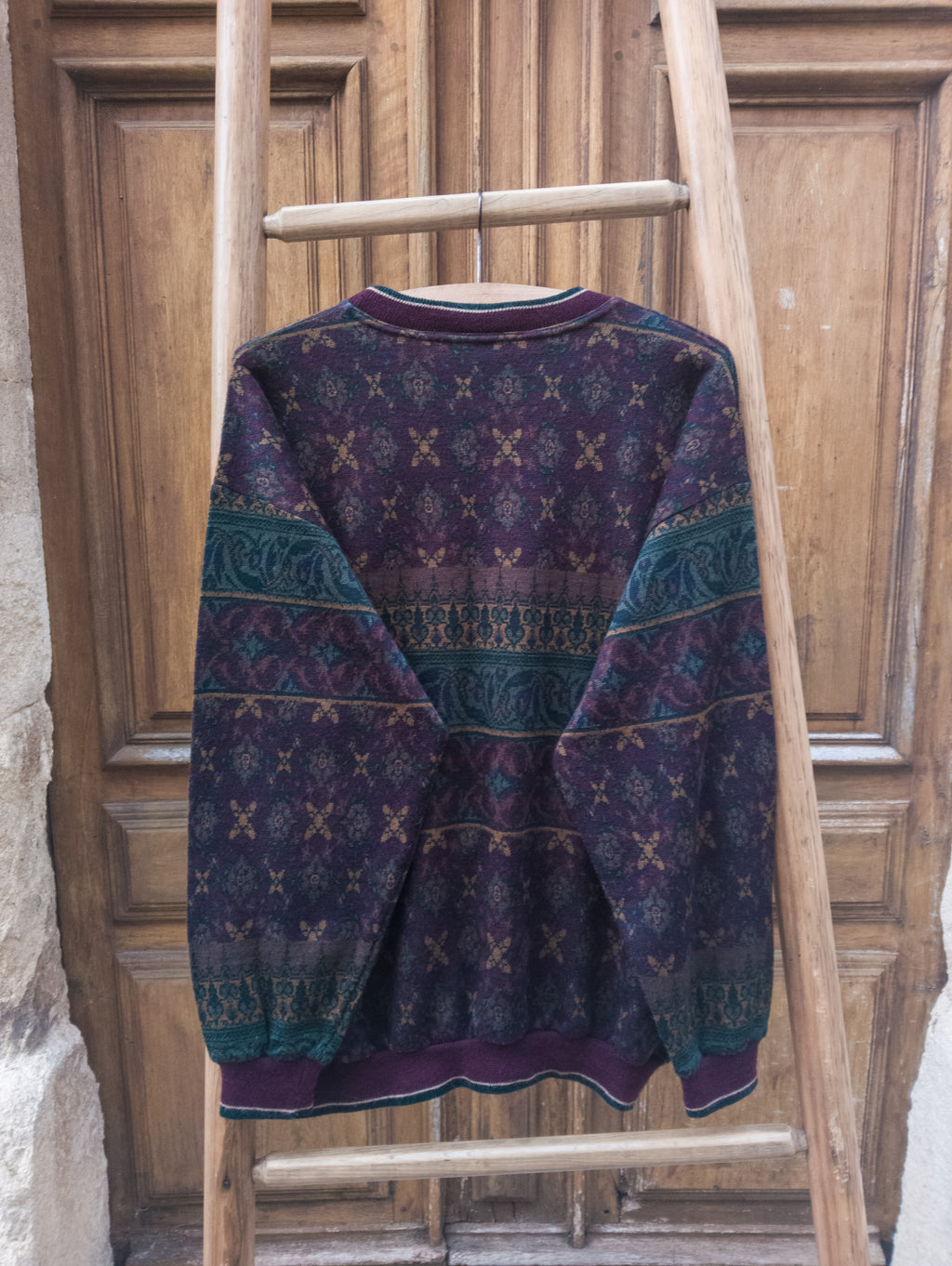 Pull ''Jacquard'' vintage Benoit Geney