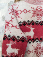 Pull de Noël ''Flocons et Cerfs''