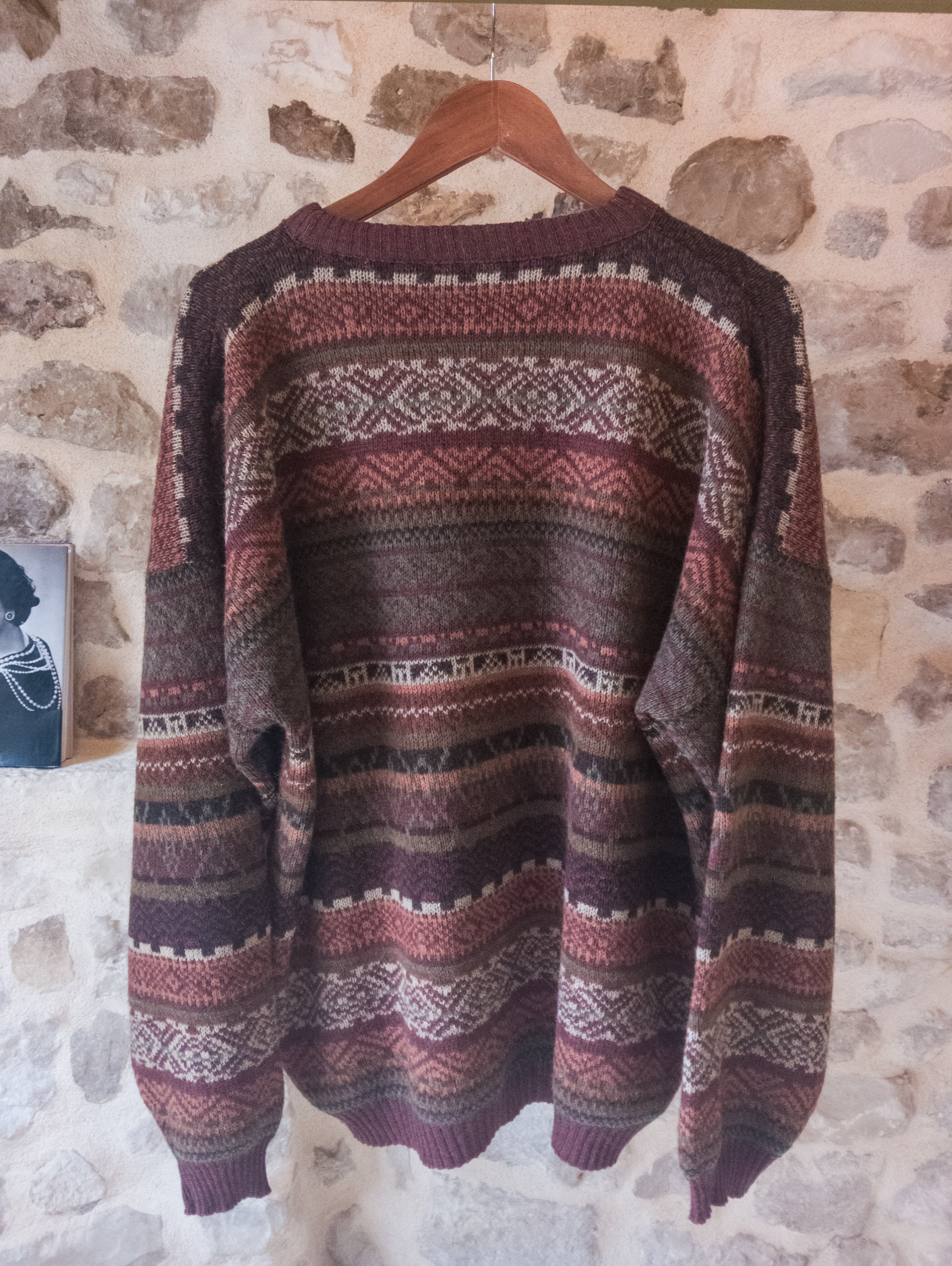 Pull Vintage Jacquard ''Automne''