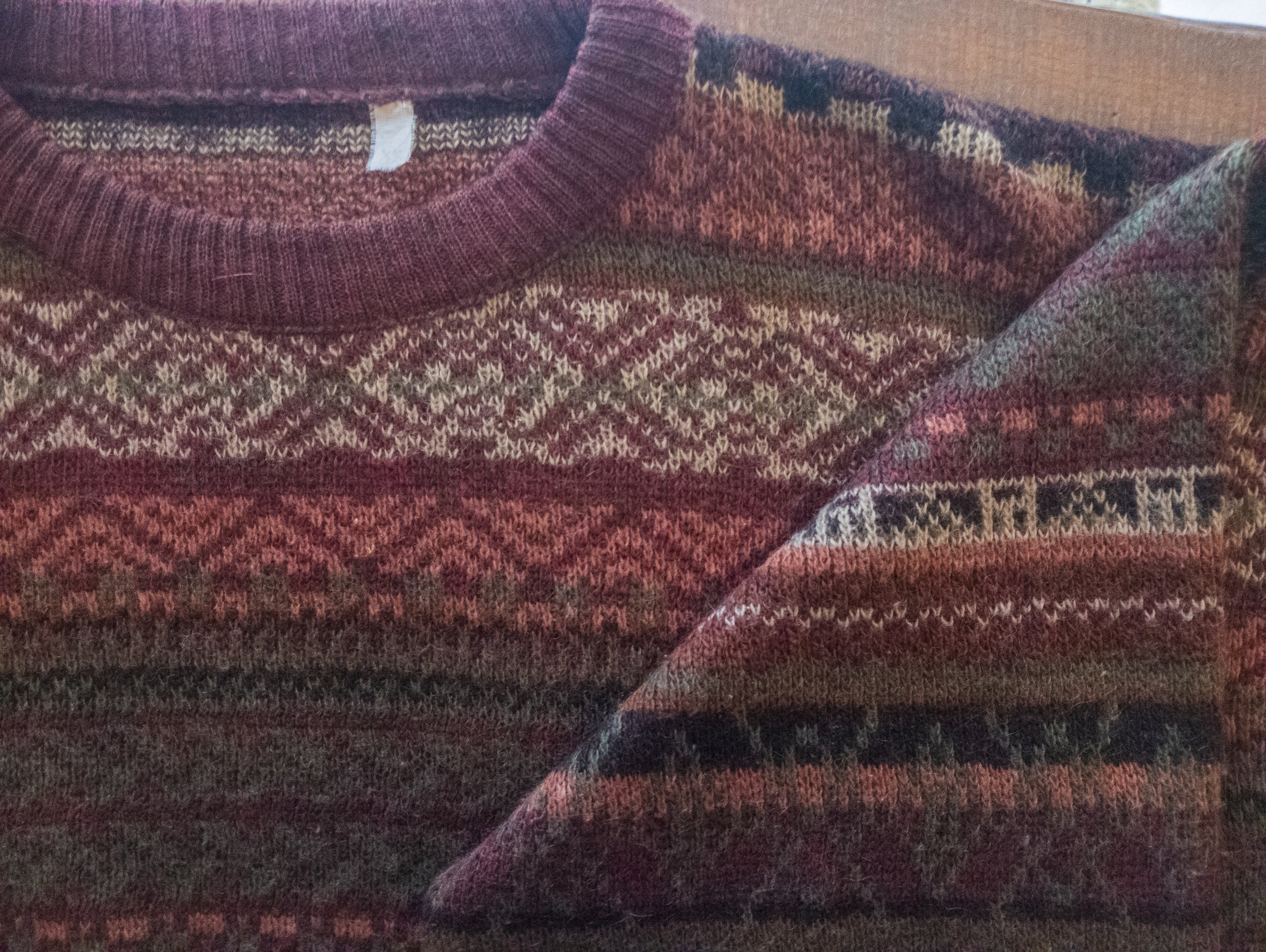 Pull Vintage Jacquard ''Automne''