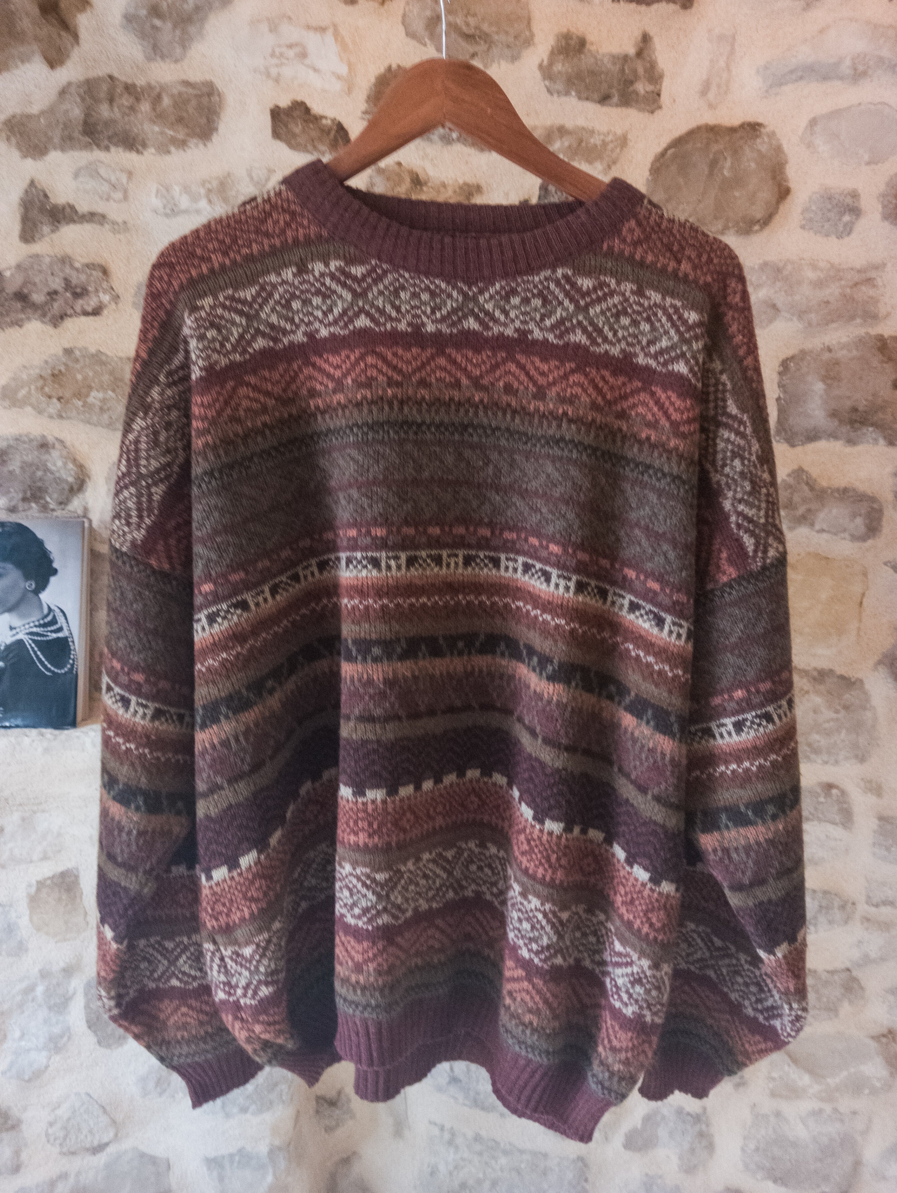 Pull Vintage Jacquard ''Automne''