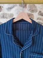 Pyjama homme ''Marine et petits carreaux''