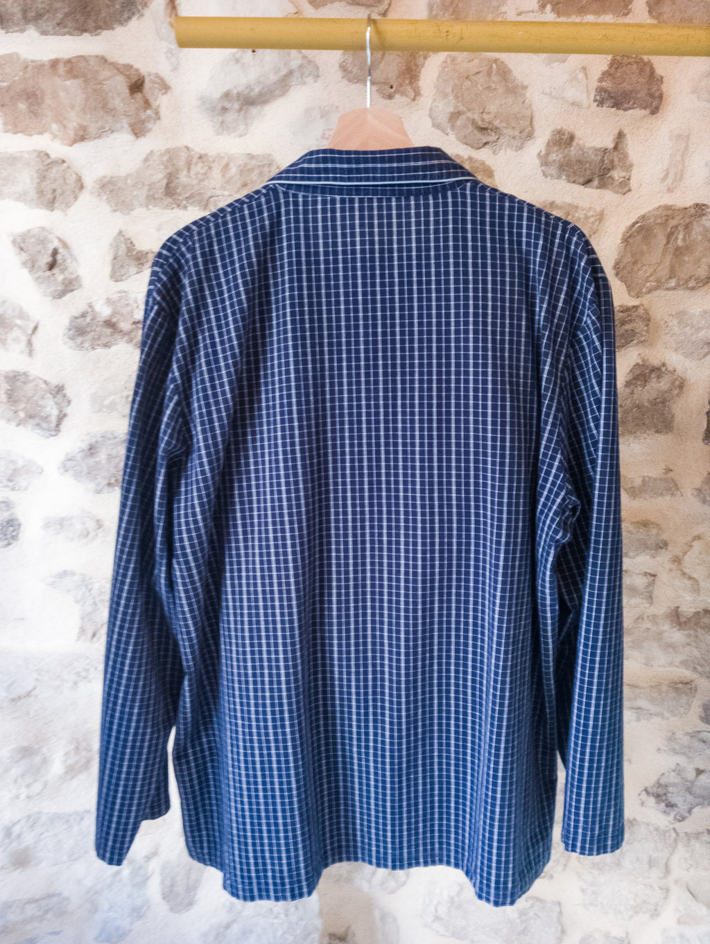 Pyjama homme ''Marine et petits carreaux''