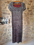 Robe 90's ''velours froissé''