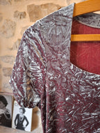 Robe 90's ''velours froissé''