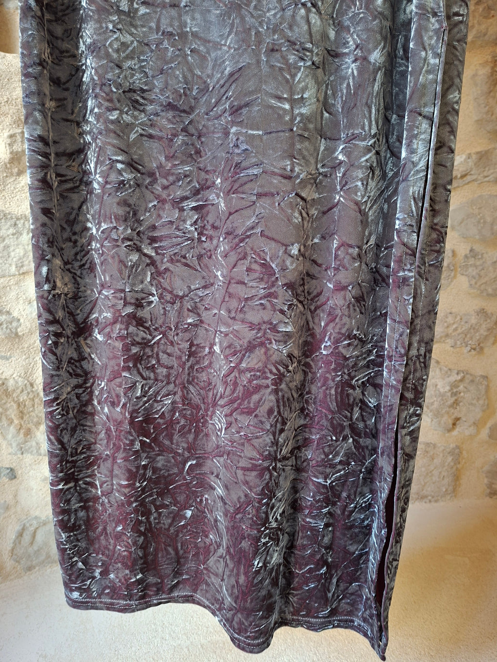 Robe 90's ''velours froissé''