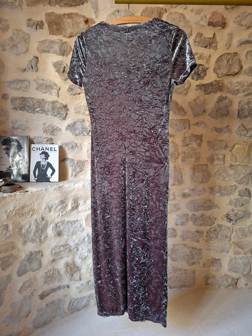 Robe 90's ''velours froissé''