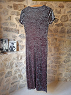 Robe 90's ''velours froissé''