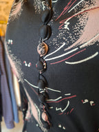 Robe Vintage ''Feuilles-plumes''