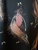 Robe Vintage ''Feuilles-plumes''