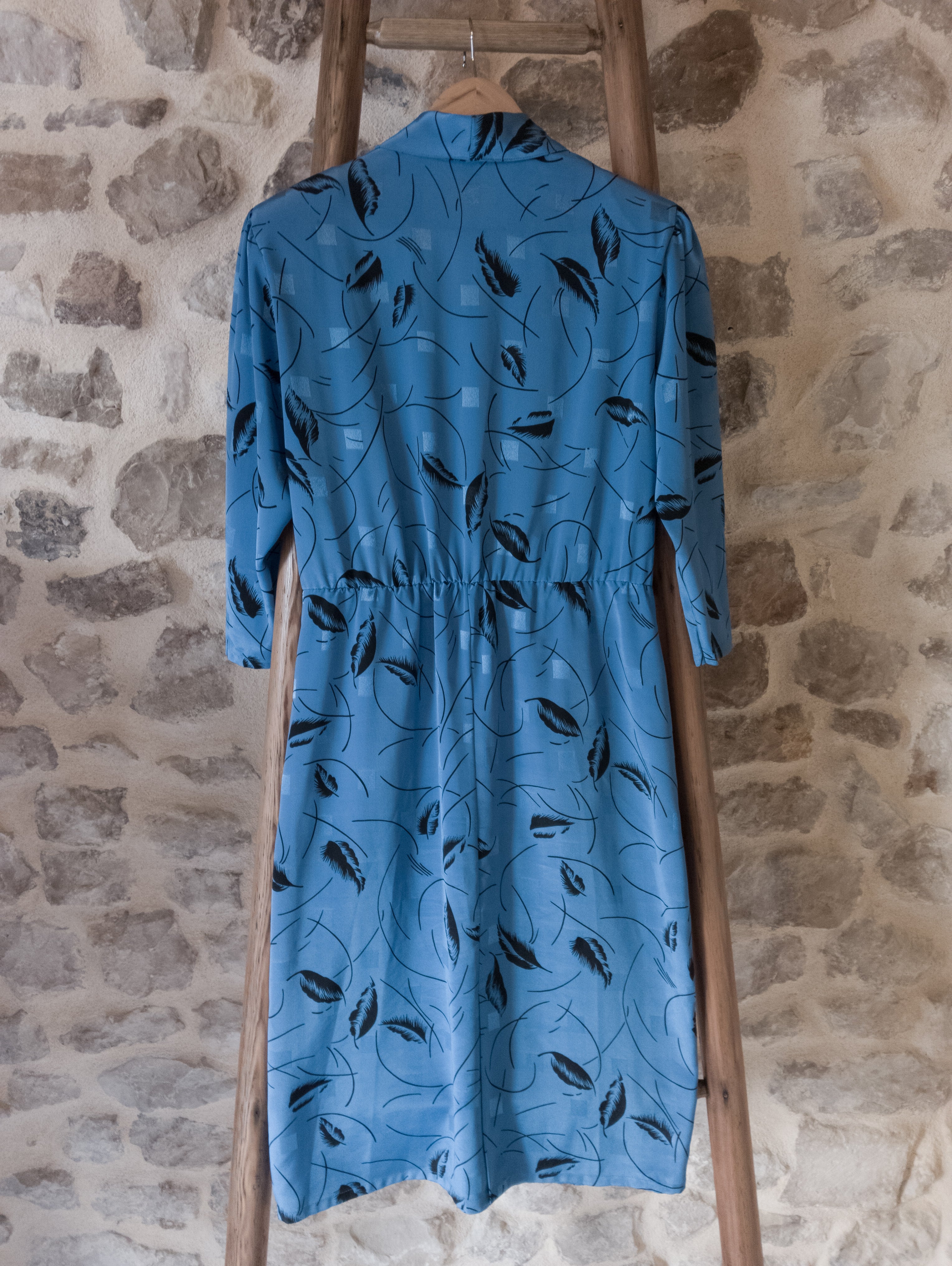 Robe 3 suisses vintage ''plumes''
