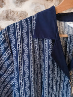 Robe blouse ''mamie'' marine