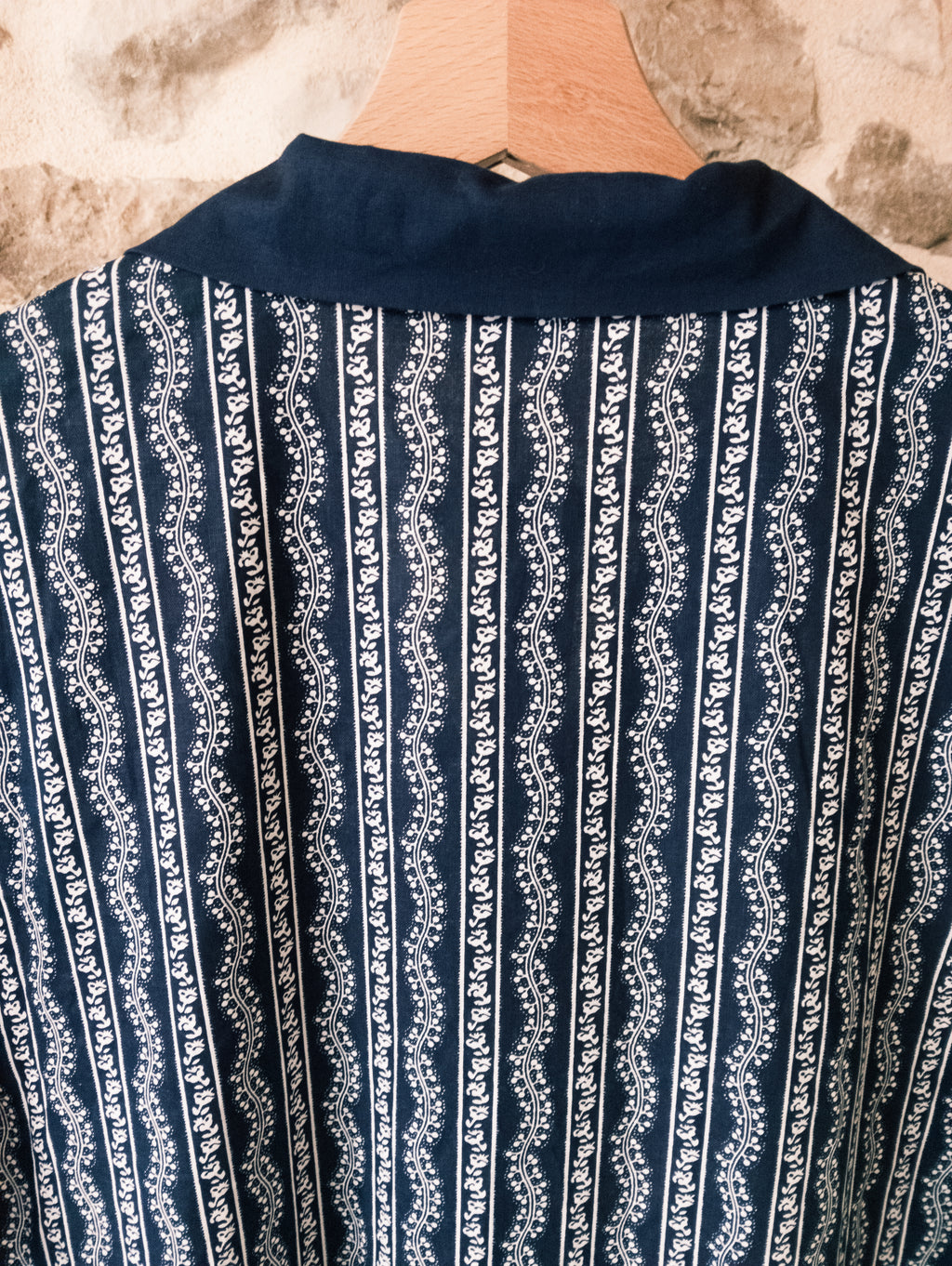 Robe blouse ''mamie'' marine