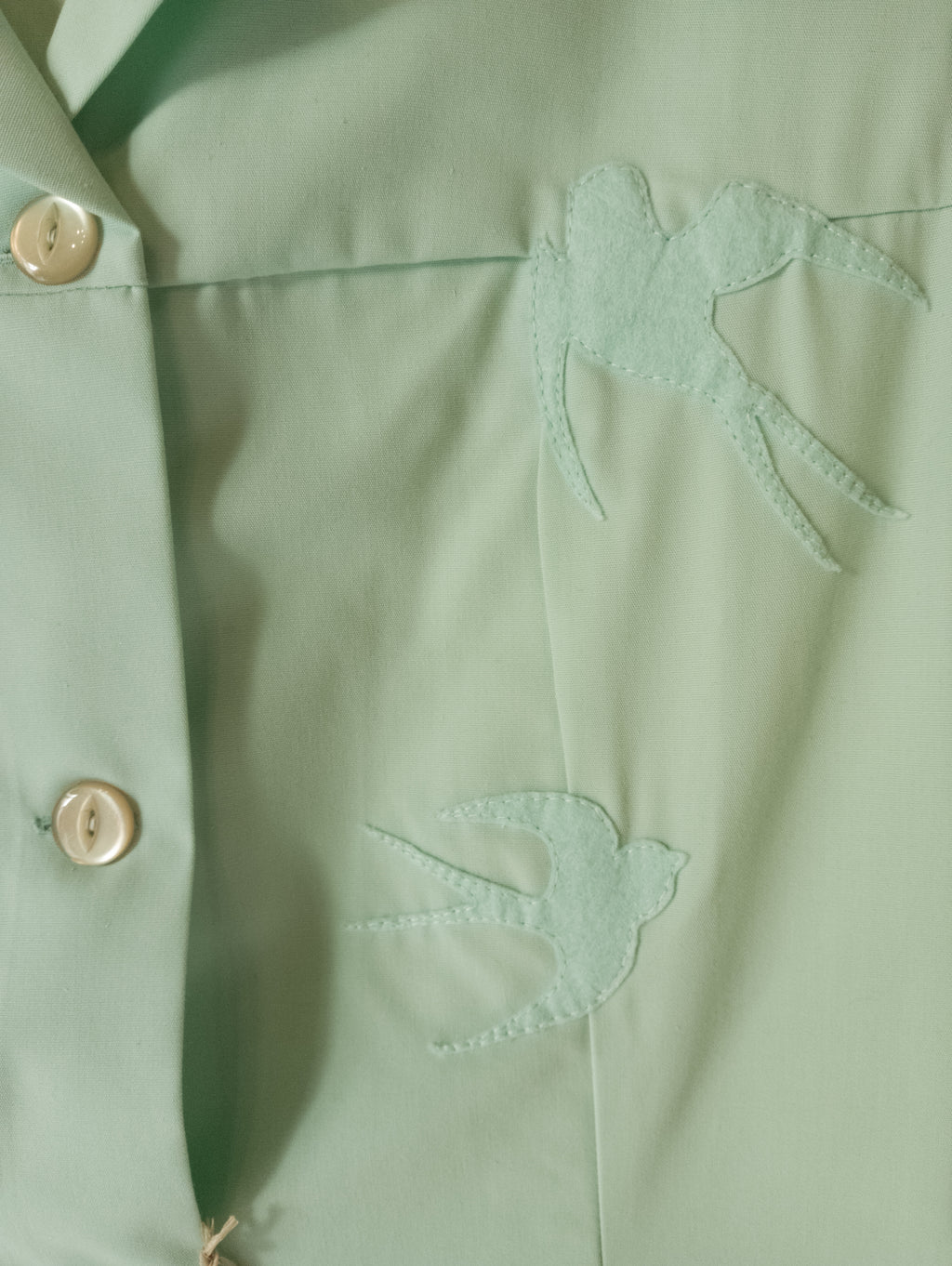 Robe Blouse vintage ''Hirondelles''