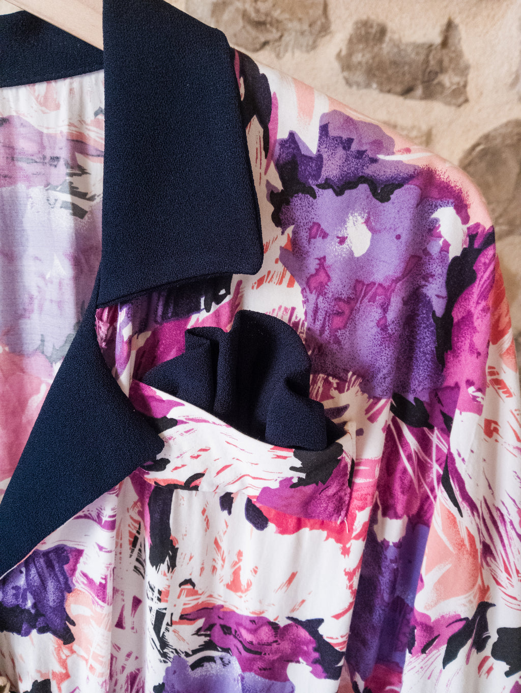 Robe vintage fleurie ''Col marine''