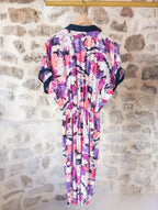 Robe vintage fleurie ''Col marine''