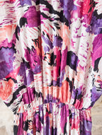 Robe vintage fleurie ''Col marine''