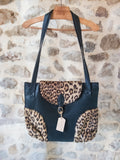 Sac ''panthère'' Vintage fausse fourrure