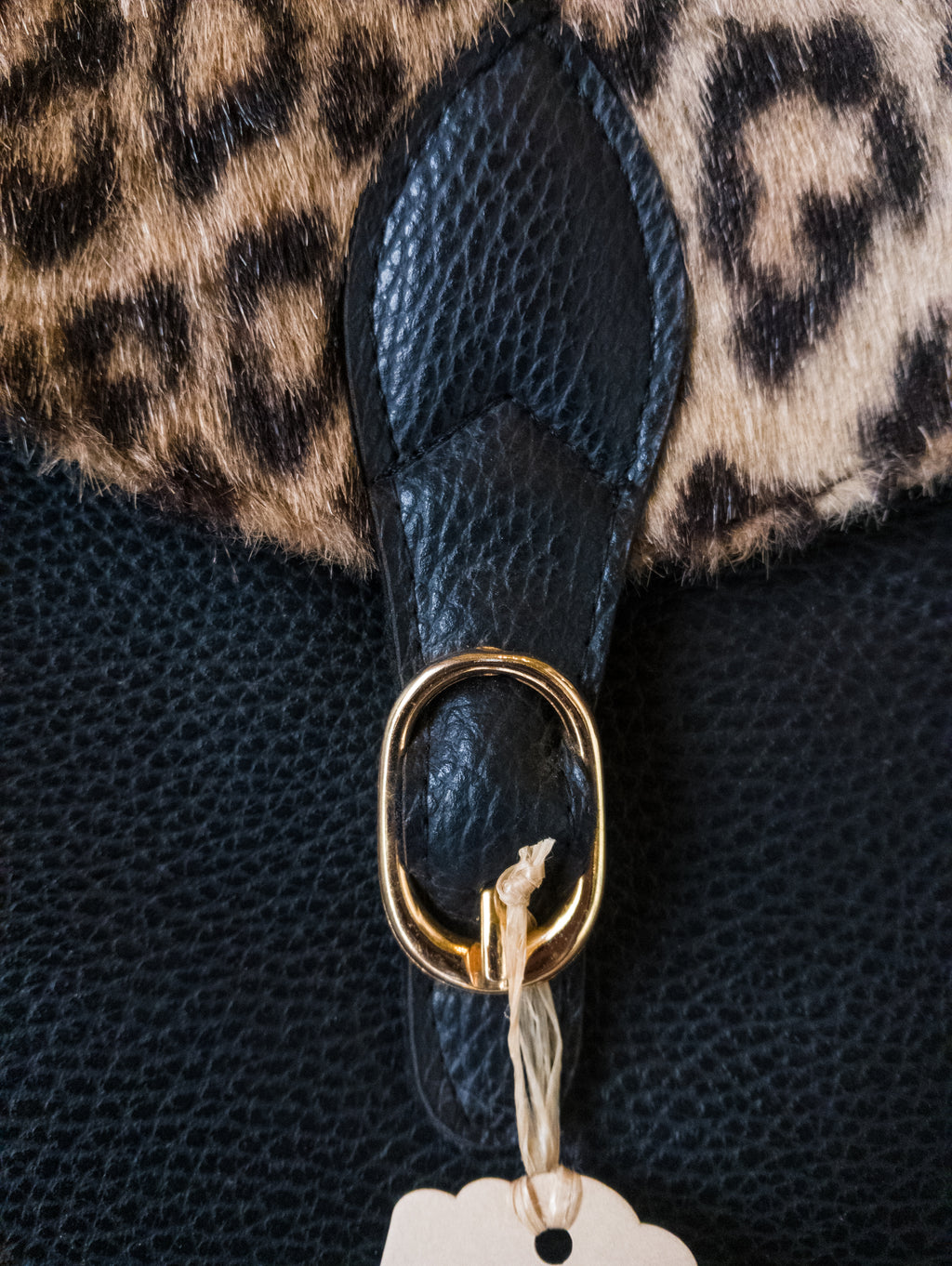 Sac ''panthère'' Vintage fausse fourrure