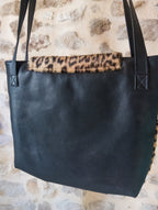 Sac ''panthère'' Vintage fausse fourrure