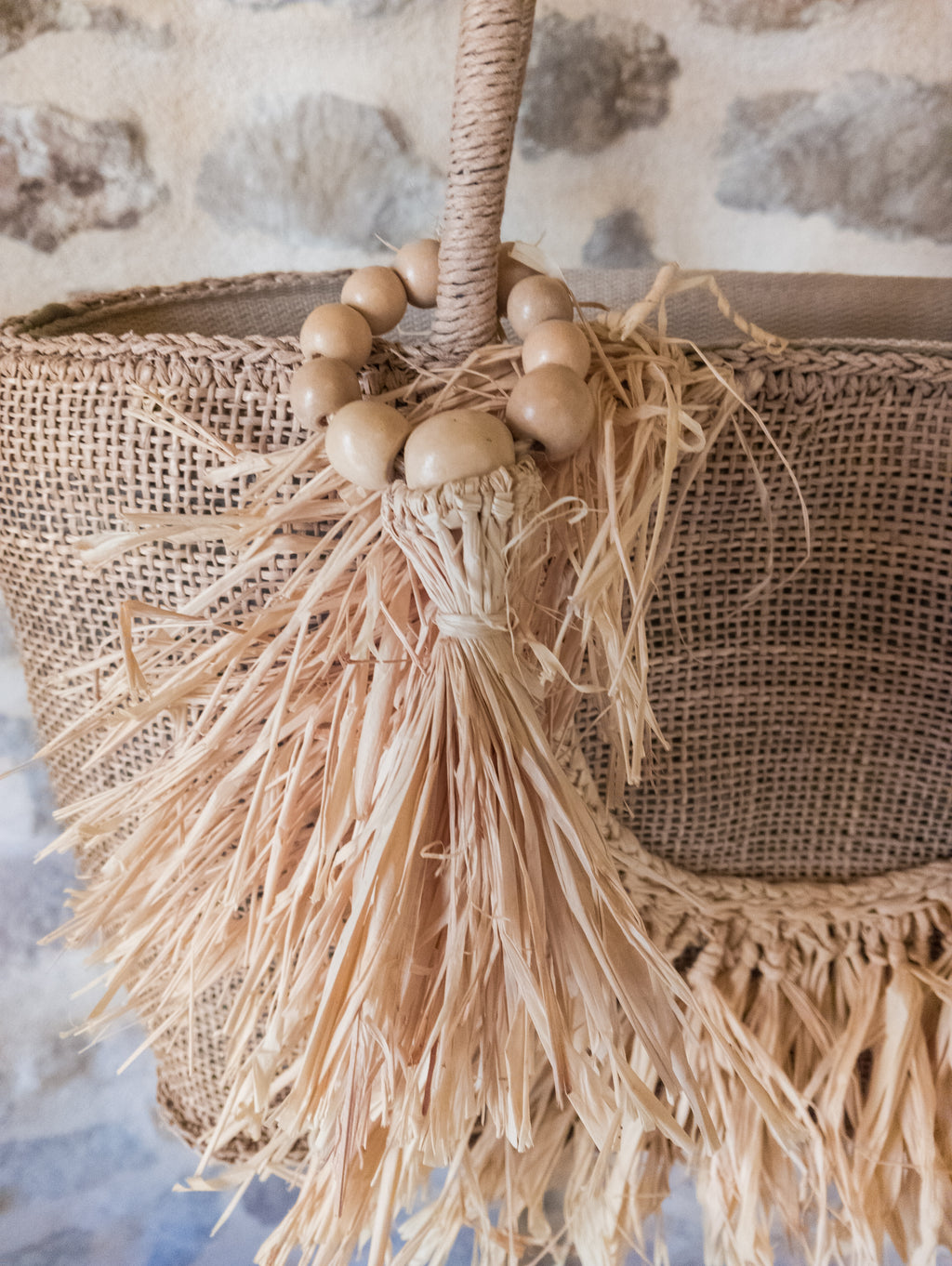 Sac Raphia Vintage ''Upcycling''