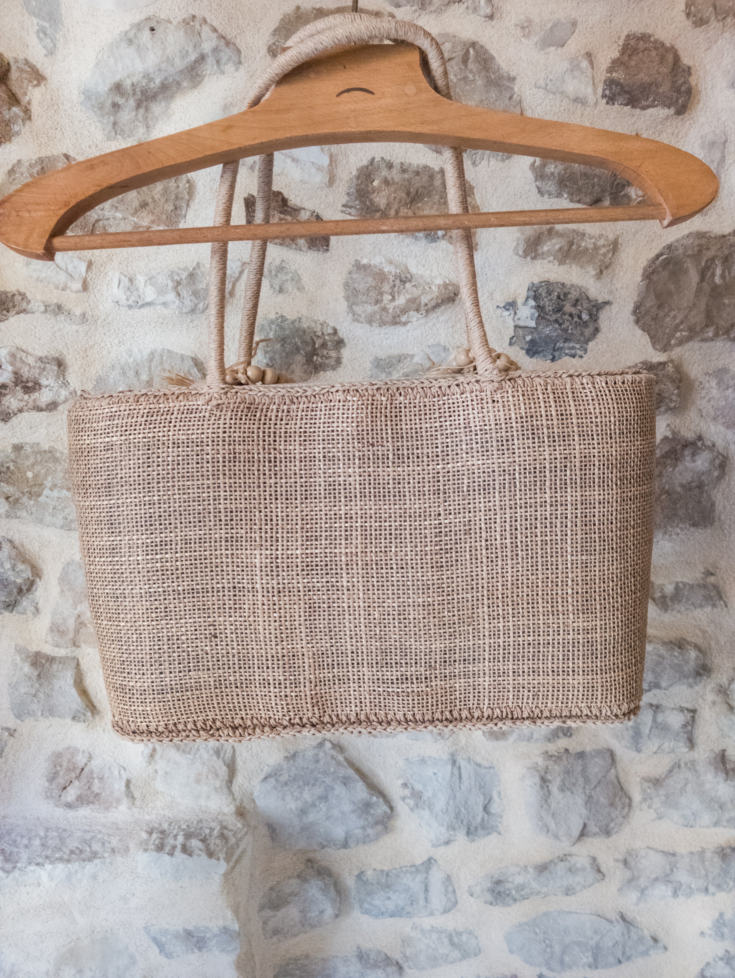 Sac Raphia Vintage ''Upcycling''