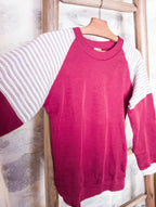 Sweat Pyjama Bordeau Vintage