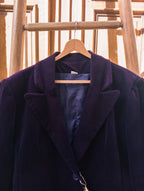 Veste velours 3 suisses vintage ''Aubergine''