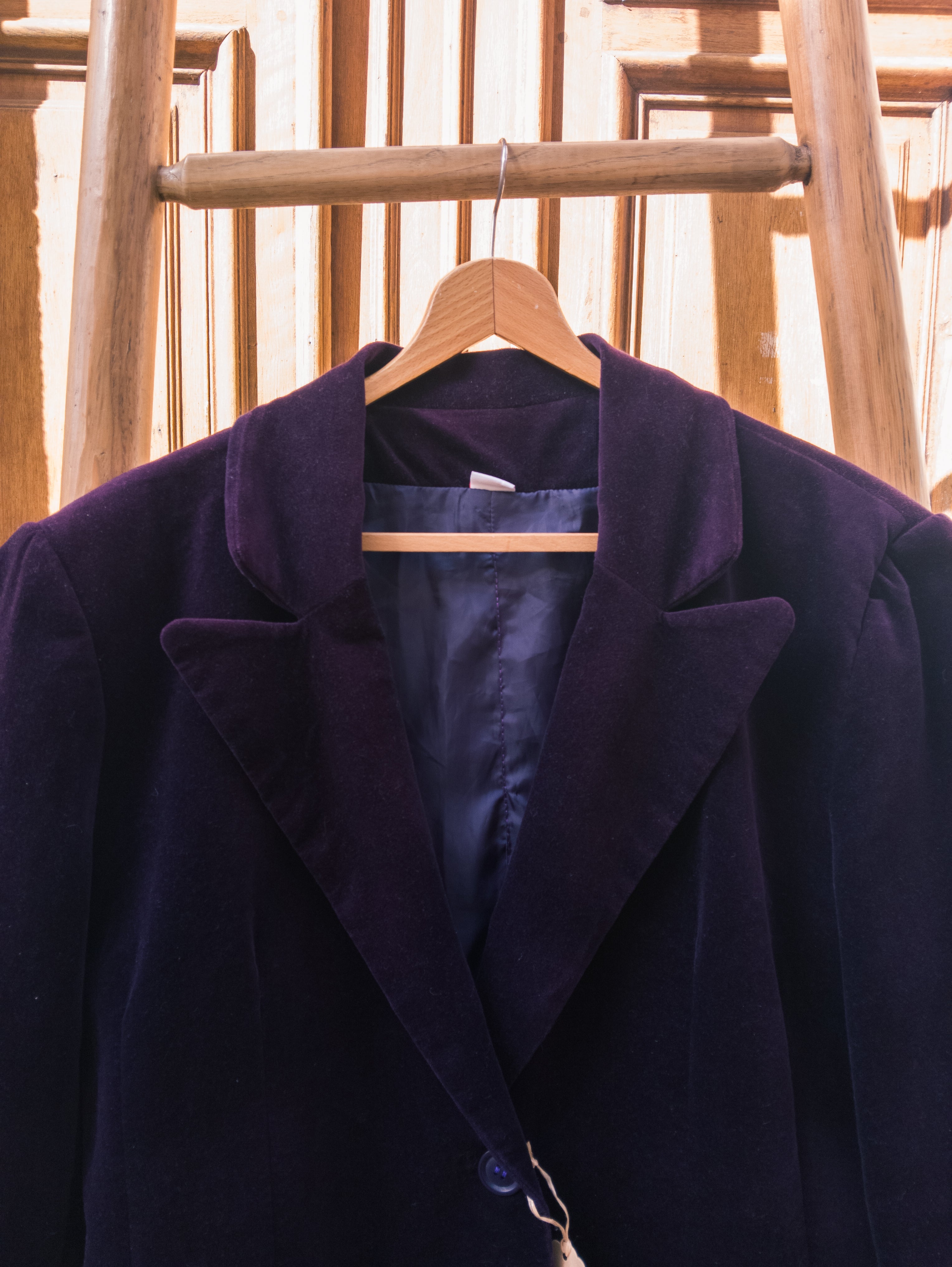 Veste velours 3 suisses vintage ''Aubergine''