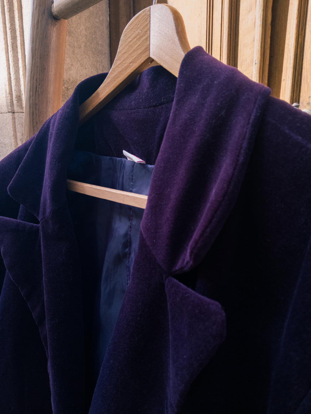 Veste velours 3 suisses vintage ''Aubergine''