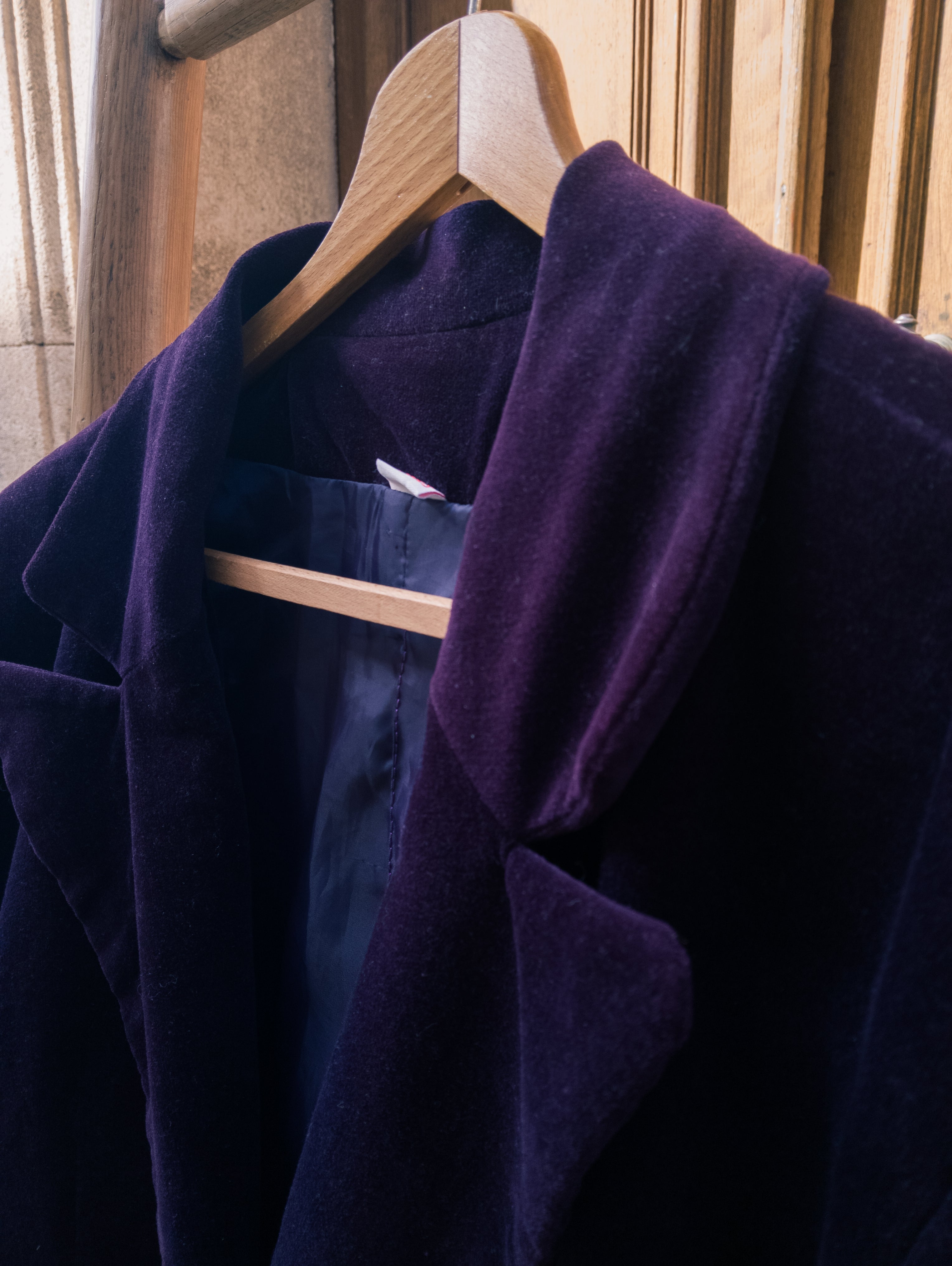 Veste velours 3 suisses vintage ''Aubergine''