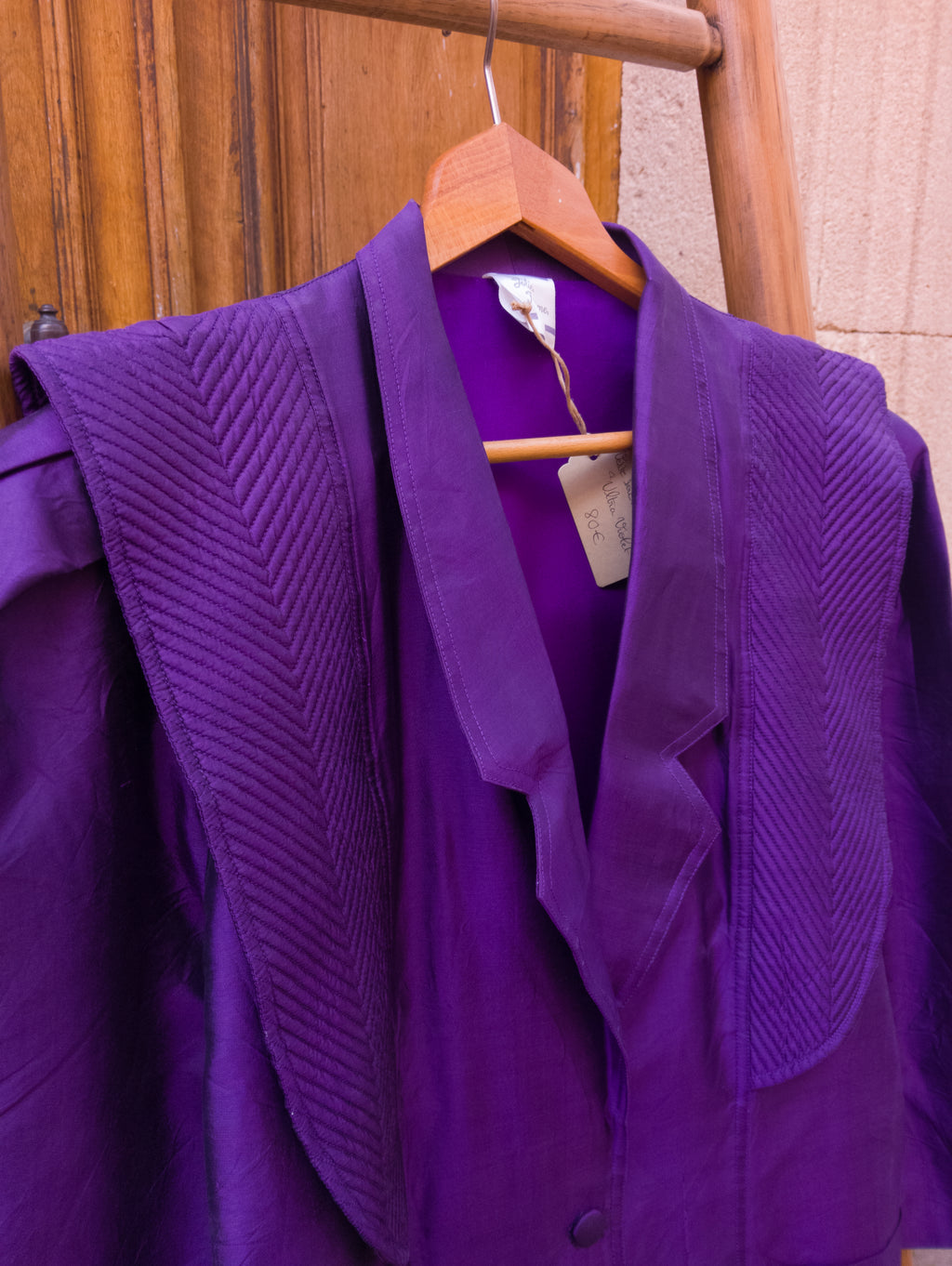 Veste Soie 80's ''Ultra Violet''