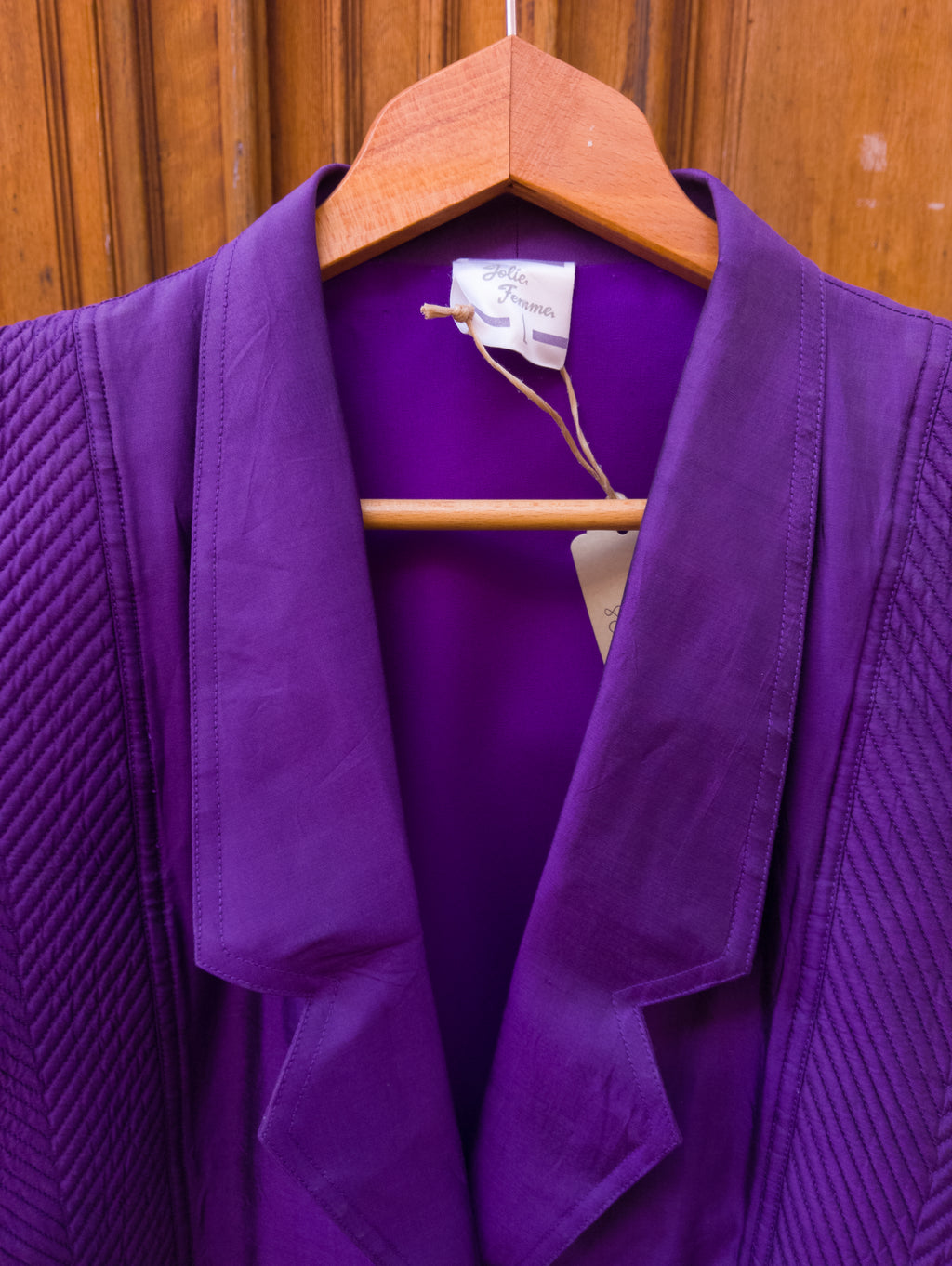 Veste Soie 80's ''Ultra Violet''