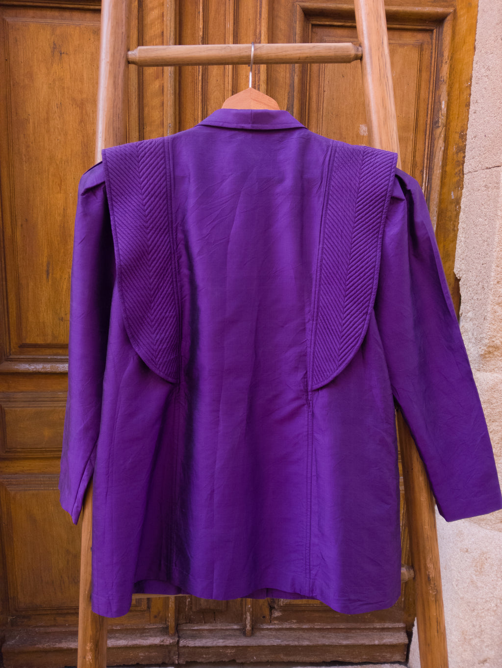 Veste Soie 80's ''Ultra Violet''