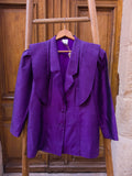 Veste Soie 80's ''Ultra Violet''