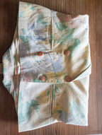 Veste pastel Vintage ''Fleurs et Hirondelles''